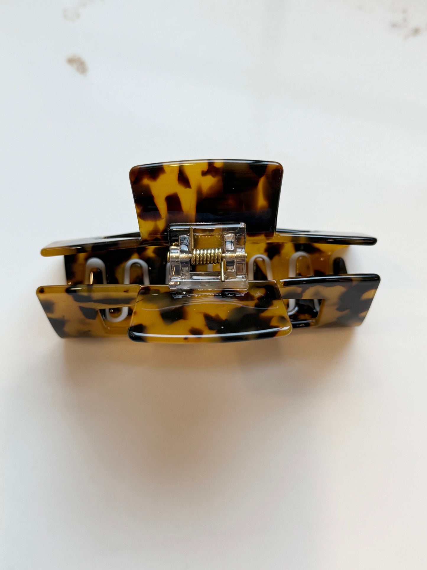 3” acetate rectangle claw clip