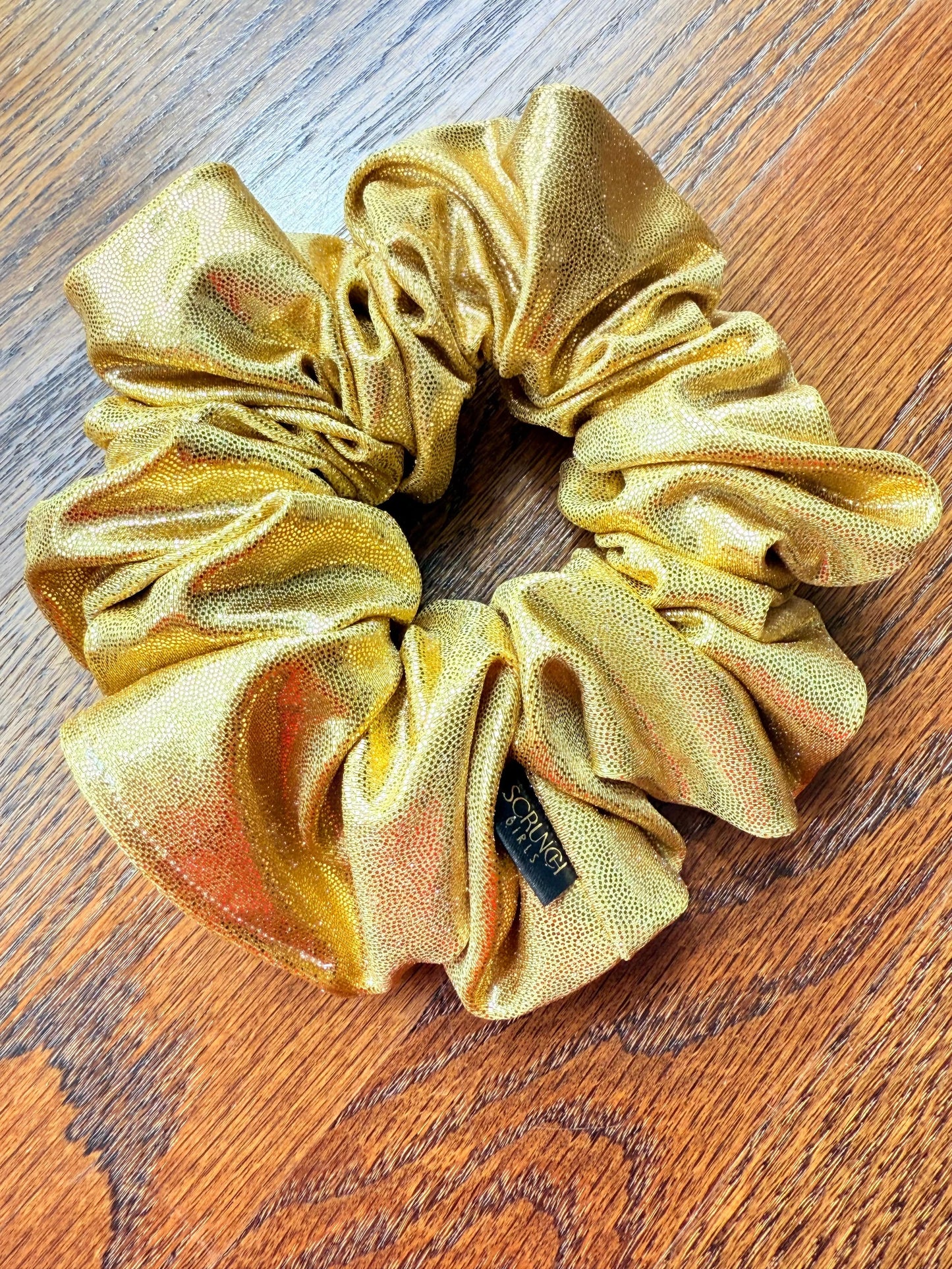 Maddox | Gold Spandex Scrunchie