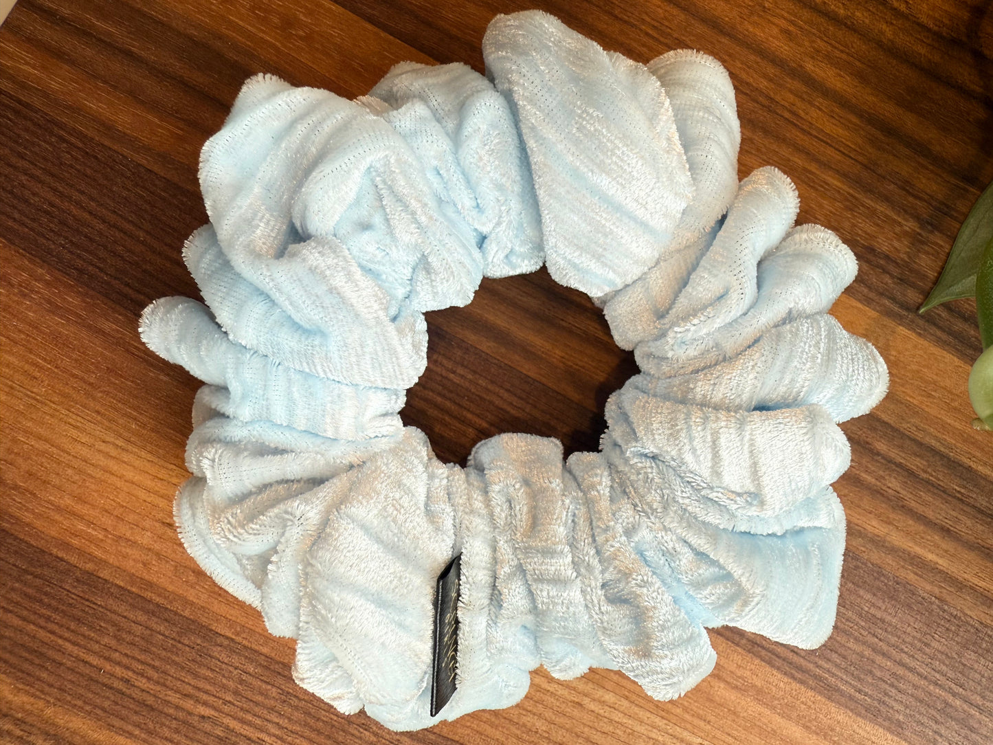 Teagan | Baby Blue Velvet Scrunchie