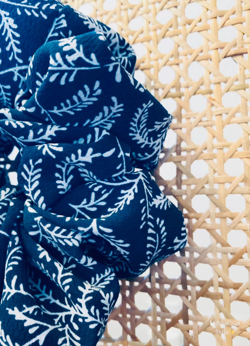 Jewel. | Floral Teal Scrunchie