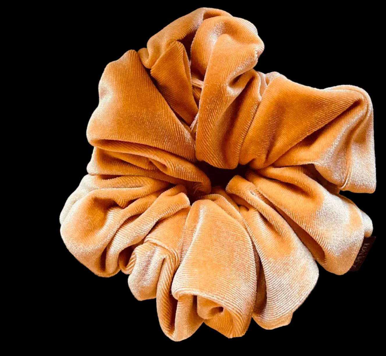 Jillian. | Gold Stretch Velvet Scrunchie