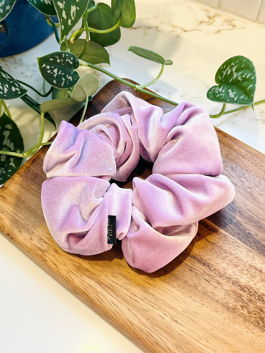 Kallie | violet velvet scrunchie