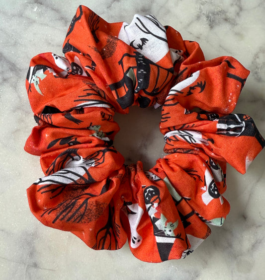 A’Marie | Witch Print 100% Cotton Scrunchie